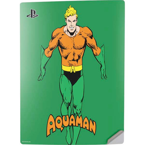 DC Comics Aquaman Classic Art Pose PS5 Digital Edition Console Skin